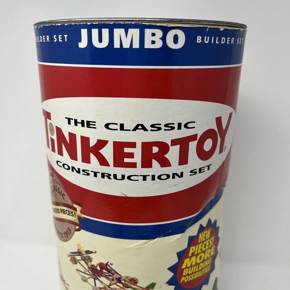 TinkerToy Jumbo The Classic Builder Set by Playskool Missing Pcs 70/102 Pieces - Picture 2 of 6